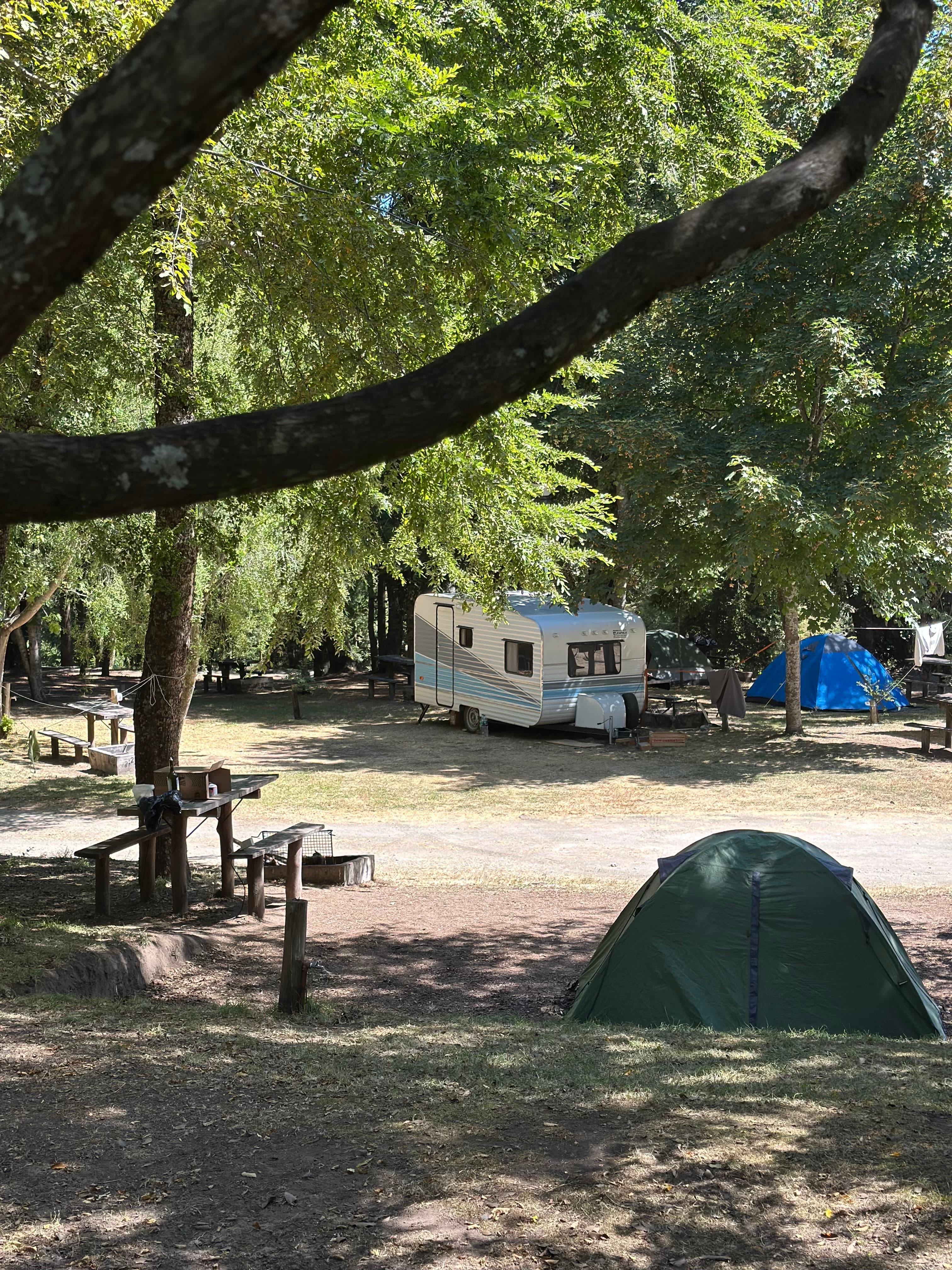 Casilla rodante en el camping